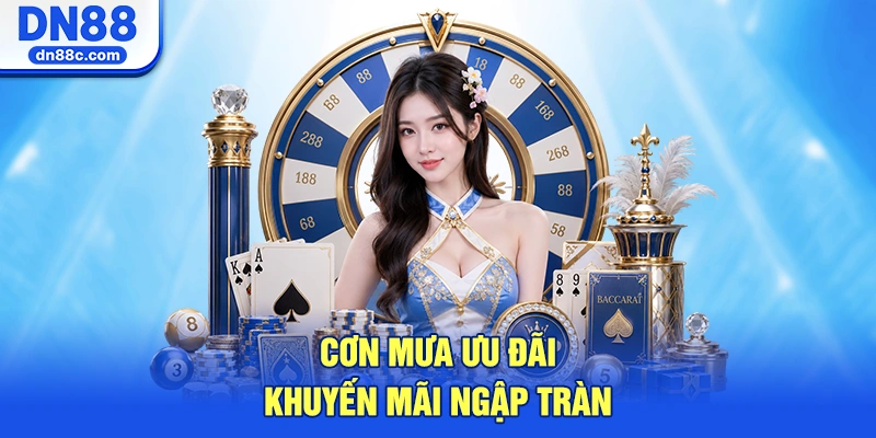 Cơn Mưa Ưu Đãi Khuyến Mãi Ngập Tràn Chỉ Có Tại DN88